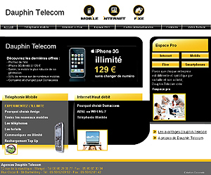 Coconets site internet Dauphin Telecom Domaccess Telephonie Internet